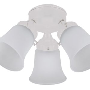 3 Light Ceiling Fan Light Kit White - 24316