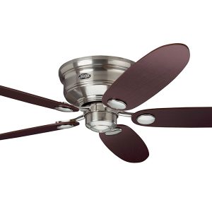 Low Profile III 44" & 52" Reversible AC Ceiling Fan Brushed Nickel - 24372