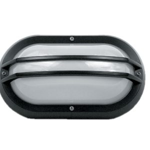 Double Guard E27 Polycarbonate Bulkhead Black - LJ6002-BL