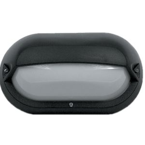 Eyelid E27 Polycarbonate Bulkhead Black - LJ6003-BL