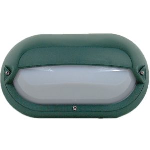 Eyelid E27 Polycarbonate Bulkhead Green - LJ6003-GN