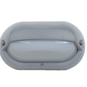 Eyelid E27 Polycarbonate Bulkhead Silver / Grey - LJ6003-SG