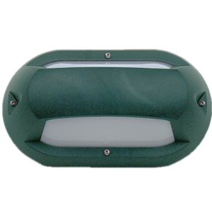 Up/Down E27 Polycarbonate Bulkhead Green - LJ6004-GN