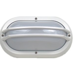 Double Guard 10W LED Bulkhead Polycarbonate Bulkhead White / Warm White - LJL6002-WH