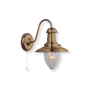 Fisherman Wall Light Antique Brass - R5331-1B-AB