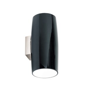 Grand Minimalist Wall Light Chrome / Black - WLL9287-BL