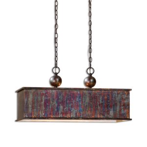 Albiano Rectangle 2 Light Pendant - 21922