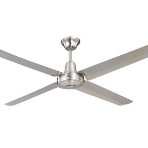 Typhoon M3 56" AC Ceiling Fan Brushed Chrome with Stainless Steel Blades - A3421