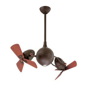 Acqua 16" AC Ceiling Fan Textured Bronze Wooden Blades - AQ-TB-WD