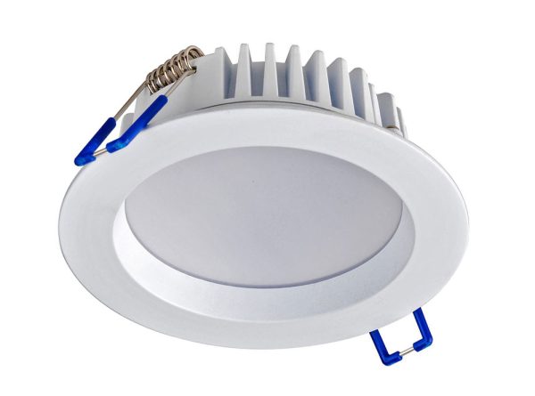 AT9012 Round 12W Dimmable LED Downlight White Frame / Tri-Colour - 11148