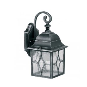 Lead Light Wall Lantern Silver / Grey - F1642-SB