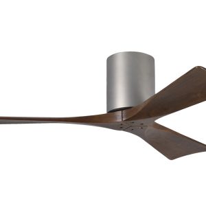 Irene-3 Hugger 42" DC Ceiling Fan With Remote Brushed Nickel - IR3H-BN-42