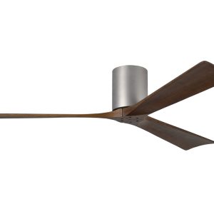 Irene-3 Hugger 60" DC Ceiling Fan With Remote Brushed Nickel - IR3H-BN-60