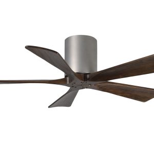 Irene-5 Hugger 42" DC Ceiling Fan With Remote Brushed Nickel - IR5H-BN-42