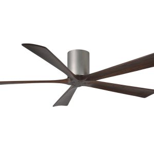 Irene-5 Hugger 60" DC Ceiling Fan With Remote Brushed Nickel - IR5H-BN-60