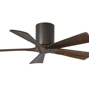 Irene-5 Hugger 42" DC Ceiling Fan With Remote Textured Bronze - IR5H-TB-42