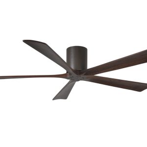 Irene-5 Hugger 60" DC Ceiling Fan With Remote Textured Bronze - IR5H-TB-60