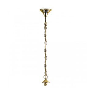 Traditional Chain Pendant Polished Brass - PG-1P-BS