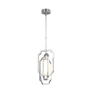 Audrie Medium Pendant Polished Nickel / Warm White - FE/AUDRIE/P/M