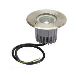 Inground 3W 240V LED In-Ground Upligher Round 304 Stainless Steel / Warm White - LLEDF120-SS