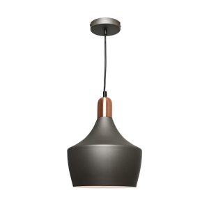 Bevo 1 Light Pendant Charcoal - BEVO1PCOP