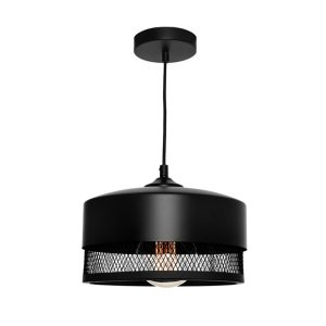 Galahad 1 Light Pendant Medium Black -  GALA1PMED