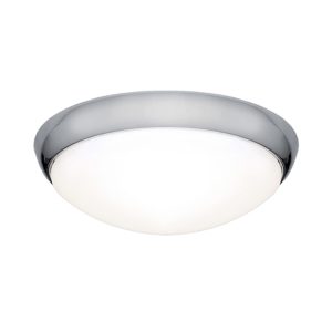 Lancer 16 Watt Dimmable LED Oyster Light Chrome / Warm White - LANC16WLED3000KCHR