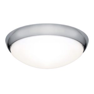 Lancer 27 Watt Dimmable LED Oyster Light Chrome / Warm White - LANC27WLED3000KCHR