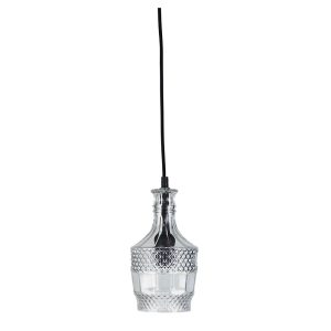 Decant 3 Cut Glass Pendant Clear - OL63503CL