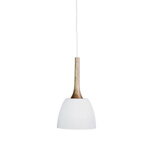 Malt 1 Light Pendant Small Matt White - OL64822WH