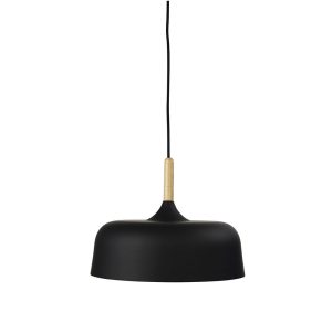 Malt 1 Light Pendant Medium Matt Black - OL64832BK