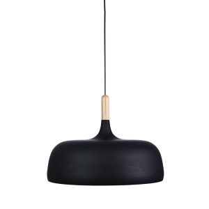 Malt 1 Light Pendant Large Matt Black - OL64848BK