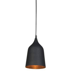 Plato 1 Light Pendant Matt Black - OL67421BK