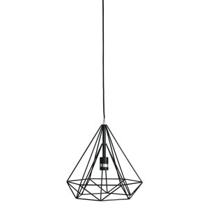 Lenox 1 Light Cage Pendant Black - OL67761BK