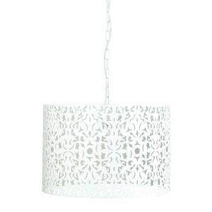 Vicky 1 Light Pendant Large Matt White - OL68784WH