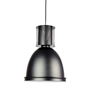 Bay 1 Light Pendant Large Black - OL69265/28BK