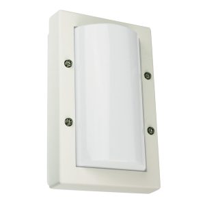 Senza 1 Light Mini Bunker Wall Light White - SG70521WH