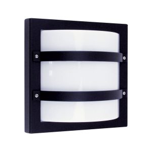 Largo 1 Light Guard Bunker Wall Light Black - SG70560BK