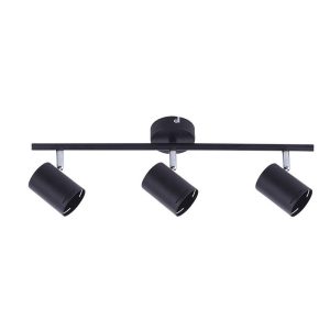 Baril 3 Light Adjustable Spotlight Black - OL58611/3BK