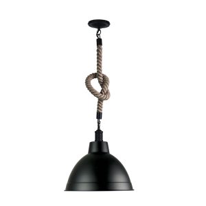 Yard 1 Light Pendant Black - OL2295/35BK + SL65011BK