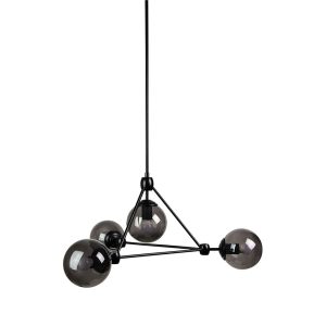 Lunar 4 Light Pendant Matt Black - SL64412/4BK