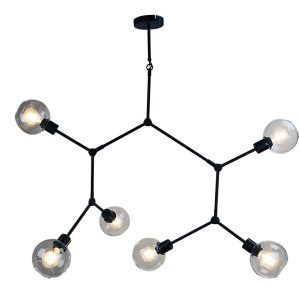 Padua 6 Light Pendant Matt Black - SL64680/6BK