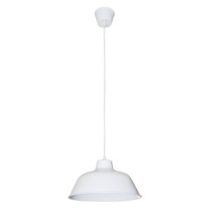 Forge 1 Light Pendant Small White - SL64730WH