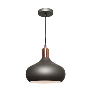 Sloan 1 Light Pendant Charcoal / Copper - SLOA1PCOP