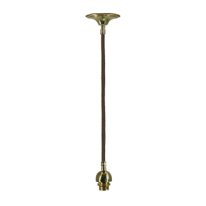 Cloth Brown Cord Suspension Brass - 3006037