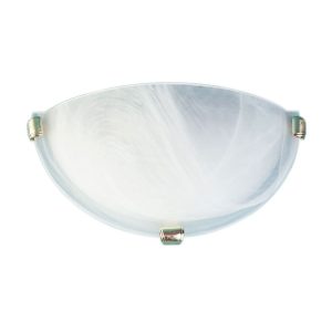 Remo 1 Light Alabaster Glass Wall Light Gold - OL41340GD