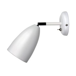 Salem Switched Adjustable Wall Light Matt White - OL55211WH