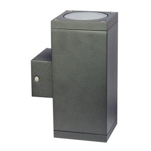 Kube Up/Down 240V Wall Pillar Light Graphite - SG71202GP