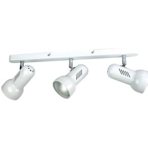 Profile 3 Light E27 Adjustable Spotlight White - LF500/3WH