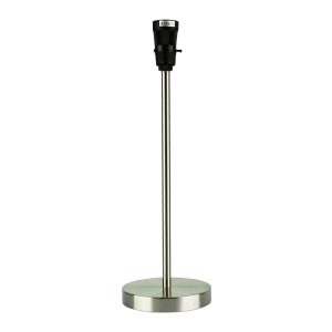 Ralph 5 Round Cylinder Table Lamp Brushed Chrome Base Only - OL97945BC